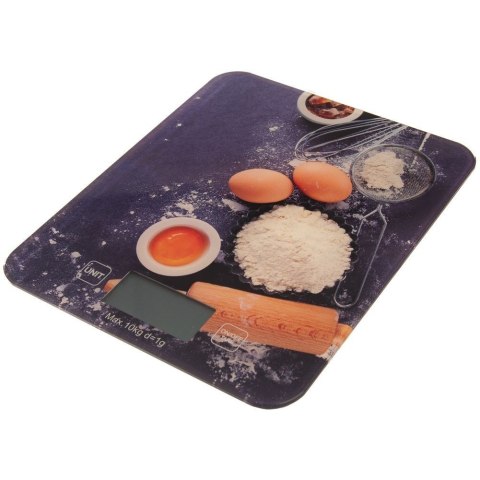 Waga kuchenna elektroniczna płaska szklana 10kg Waga kuchenna elektroniczna płaska szklana 10kg