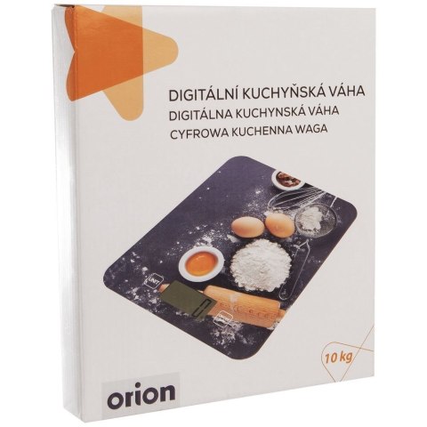 Waga kuchenna elektroniczna płaska szklana 10kg Waga kuchenna elektroniczna płaska szklana 10kg
