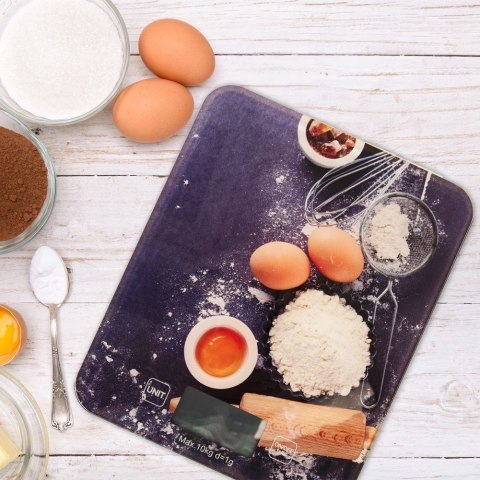 Waga kuchenna elektroniczna płaska szklana 10kg Waga kuchenna elektroniczna płaska szklana 10kg