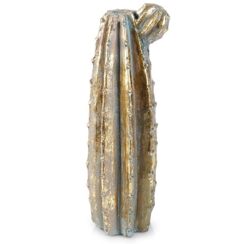 Wazon na kwiaty złoty kaktus 47,5 cm Wazon na kwiaty złoty kaktus 47,5 cm