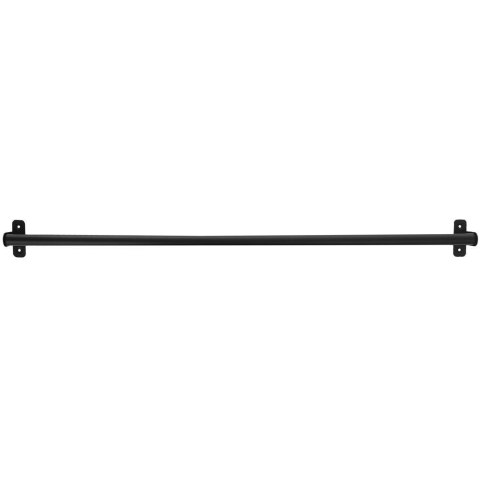 Wieszak reling drążek kuchenny na przybory metalowy czarny haczyki 78,5 cm Wieszak reling drążek kuchenny na przybory metalowy czarny haczyki 78,5 cm