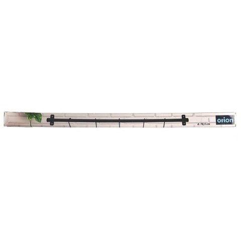 Wieszak reling drążek kuchenny na przybory metalowy czarny haczyki 78,5 cm Wieszak reling drążek kuchenny na przybory metalowy czarny haczyki 78,5 cm