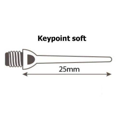 Wytrzymałe Końcówki Dart do Rzutek 50 sztuk BLACK Wytrzymałe Końcówki Dart do Rzutek 50 sztuk BLACK