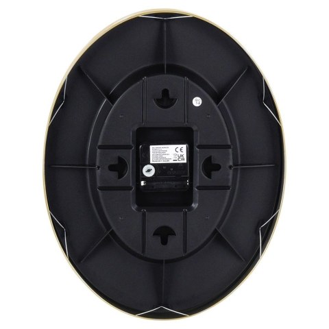 Zegar ścienny biały złoty z termometrem higrometrem 27x34,5 cm Zegar ścienny biały złoty z termometrem higrometrem 27x34,5 cm