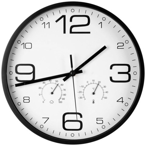Zegar ścienny z termometrem i higrometrem biały 30 cm Zegar ścienny z termometrem i higrometrem biały 30 cm