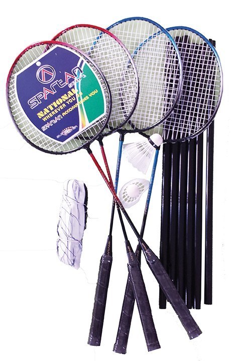 Zestaw do Badmintona z Siatką SPARTAN Power dla 4 Graczy Zestaw do Badmintona z Siatką SPARTAN Power dla 4 Graczy