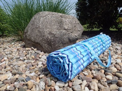 Zwijany Leżak Plażowy Niebieski ACRA 170 x 55 x 1,5 cm Zwijany Leżak Plażowy Niebieski ACRA 170 x 55 x 1,5 cm
