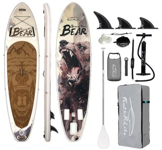 Deska do Pływania Sup Paddleboard Zestaw 7w1 KUBISPORT 350 x 90 x 15 cm