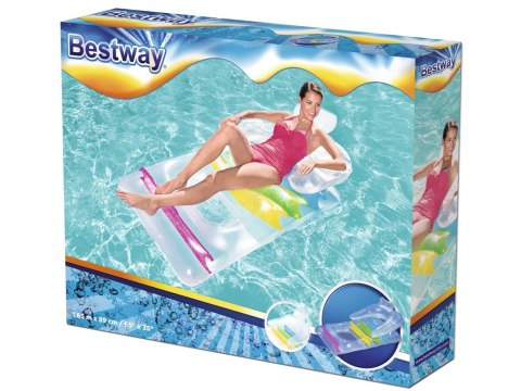 Dmuchany Fotel Materac do Pływania Leżak do Basenu BESTWAY 165x89 cm Dmuchany Fotel Materac do Pływania Leżak do Basenu BESTWAY 165x89 cm