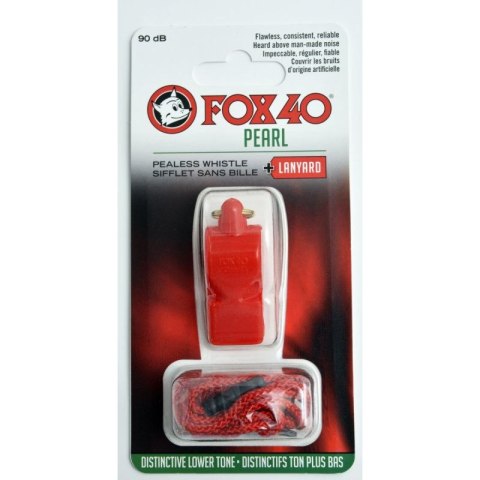 Gwizdek FOX 40 Pearl + sznurek 9703-0108 czerwony Gwizdek FOX 40 Pearl + sznurek 9703-0108 czerwony