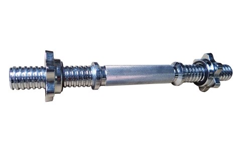 Krótki Gryf Śrubowy Prosty do Ćwiczeń KUBISPORT Zaciski 30 mm Krótki Gryf Śrubowy Prosty do Ćwiczeń KUBISPORT Zaciski 30 mm