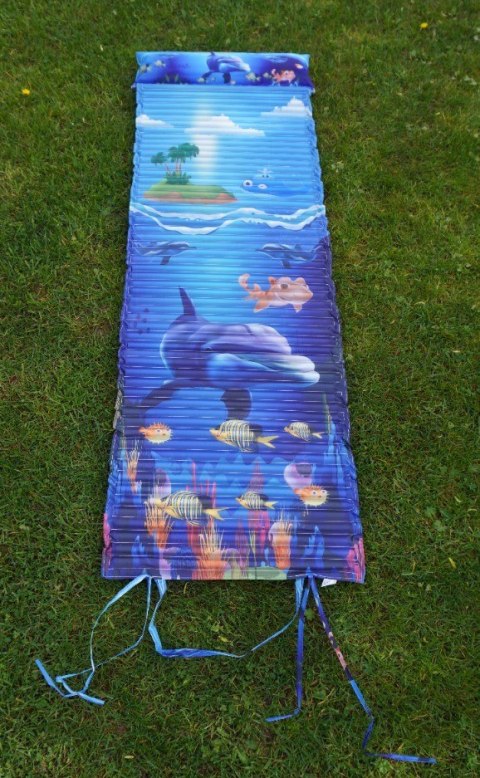 Leżak Plażowy Piankowy z Zagłówkiem Nadrukiem KUBISPORT 184 x 55 x 1,5 cm Leżak Plażowy Piankowy z Zagłówkiem Nadrukiem KUBISPORT 184 x 55 x 1,5 cm