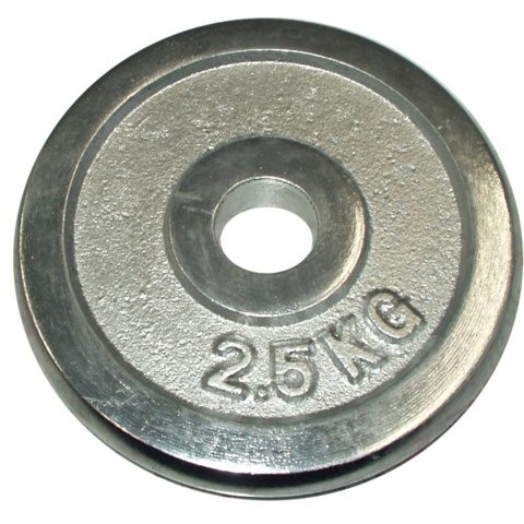 Obciążenie Talerz Chromowany do Gryfów Ćwiczeń KUBISPORT 2,5kg 25mm Obciążenie Talerz Chromowany do Gryfów Ćwiczeń KUBISPORT 2,5kg 25mm
