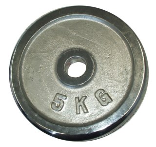 Obciążenie Talerz Chromowany do Gryfów Ćwiczeń KUBISPORT 5 kg 30 mm