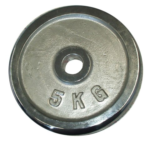 Obciążenie Talerz Chromowany do Gryfów Ćwiczeń KUBISPORT 5 kg 30 mm Obciążenie Talerz Chromowany do Gryfów Ćwiczeń KUBISPORT 5 kg 30 mm