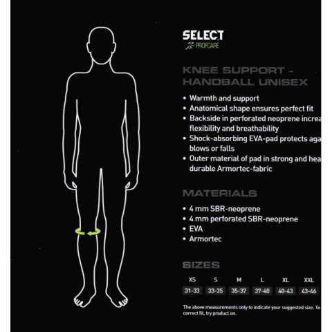 Ochraniacz kolana Select Profcare Neopren 6202 Ochraniacz kolana Select Profcare Neopren 6202