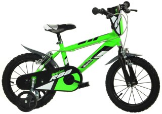 Rowerek Rower Dziecięcy dla Dzieci Chłopca z Bocznymi Kółkami DINO 12"