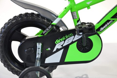 Rowerek Rower Dziecięcy dla Dzieci Chłopca z Bocznymi Kółkami DINO 12" Rowerek Rower Dziecięcy dla Dzieci Chłopca z Bocznymi Kółkami DINO 12"