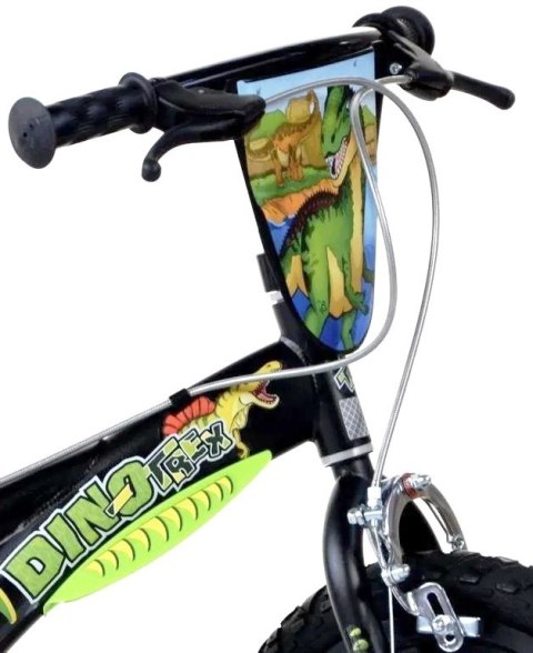 Rowerek Rower Dziecięcy dla Dzieci Chłopca z Bocznymi Kółkami DINO 14" Rowerek Rower Dziecięcy dla Dzieci Chłopca z Bocznymi Kółkami DINO 14"