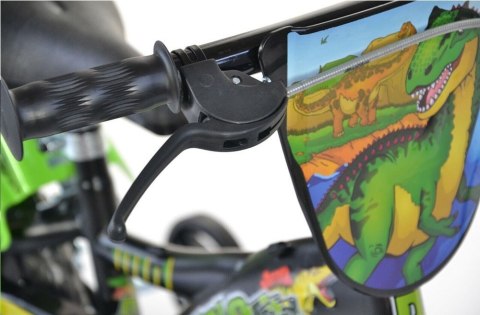 Rowerek Rower Dziecięcy dla Dzieci Chłopca z Bocznymi Kółkami DINO 14" Rowerek Rower Dziecięcy dla Dzieci Chłopca z Bocznymi Kółkami DINO 14"