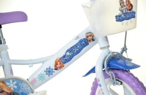 Rowerek Rower Dziecięcy dla Dzieci Dziewczynki z Bocznymi Kółkami DINO 12" Rowerek Rower Dziecięcy dla Dzieci Dziewczynki z Bocznymi Kółkami DINO 12"
