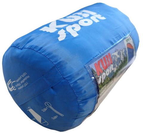 Śpiwór Turystyczny Kempingowy Ciepły Lekki Kołdra Zagłówek KUBISPORT 220x75 cm Śpiwór Turystyczny Kempingowy Ciepły Lekki Kołdra Zagłówek KUBISPORT 220x75 cm