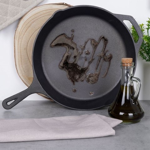 ŻELIWNA PATELNIA 30CM INDUKCJA GAZ TALERZ ŻELIWNY ŻELIWNA PATELNIA 30CM INDUKCJA GAZ TALERZ ŻELIWNY