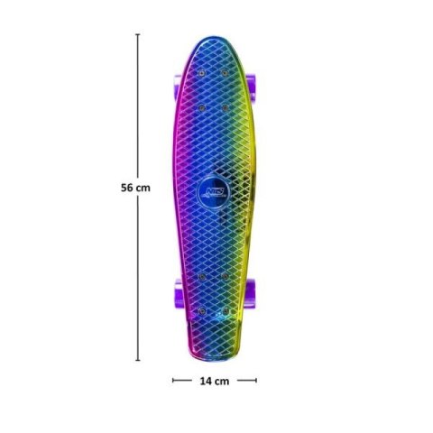 Deskorolka Nils Extreme ELECTROSTYLE PENNYBOARD PNB01 RAINBOW