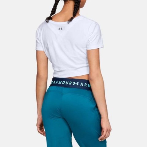 Koszulka Under Armour Lightweight Lux Crop Tee W 1305484-100 Koszulka Under Armour Lightweight Lux Crop Tee W 1305484-100