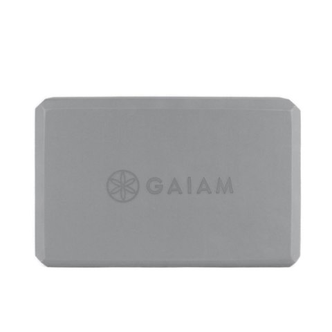 Kostka do jogi z pianki GAIAM szara 61350 Kostka do jogi z pianki GAIAM szara 61350