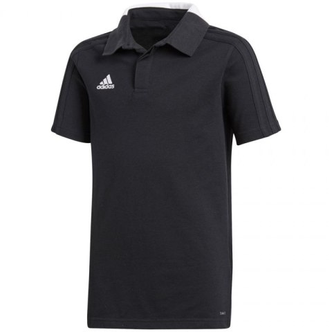 Koszulka adidas Condivo 18 Cotton Polo JR CF4373 czarna Koszulka adidas Condivo 18 Cotton Polo JR CF4373 czarna
