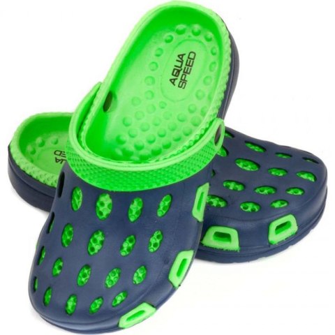Klapki Aqua-speed Silvi JR kol 48 zielono granatowe Klapki Aqua-speed Silvi JR kol 48 zielono granatowe