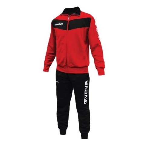Dres Givova Tuta Visa TR018 1210 czerwony/czarny Dres Givova Tuta Visa TR018 1210 czerwony/czarny