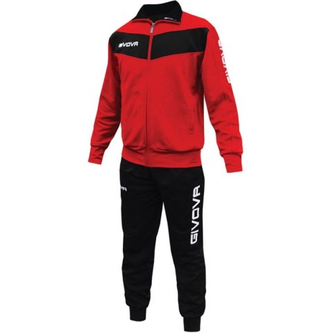 Dres Givova Tuta Visa TR018 1210 czerwony/czarny Dres Givova Tuta Visa TR018 1210 czerwony/czarny