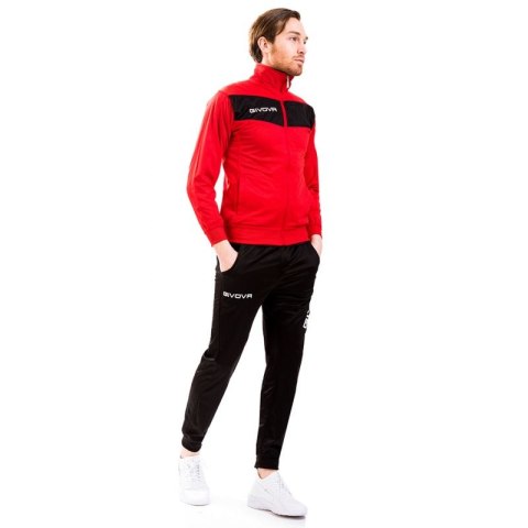 Dres Givova Tuta Visa TR018 1210 czerwony/czarny Dres Givova Tuta Visa TR018 1210 czerwony/czarny