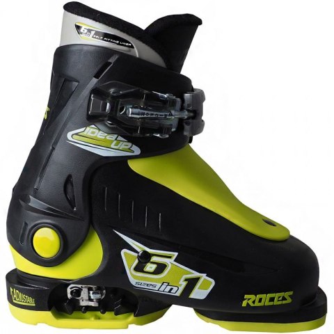 Buty narciarskie Roces Idea Up czarno-limonkowe Jr 450490 18 Buty narciarskie Roces Idea Up czarno-limonkowe Jr 450490 18