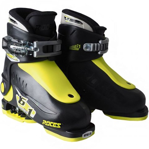 Buty narciarskie Roces Idea Up czarno-limonkowe Jr 450490 18 Buty narciarskie Roces Idea Up czarno-limonkowe Jr 450490 18