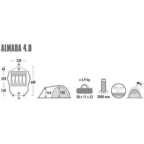 Namiot High Peak Almada 4 11571