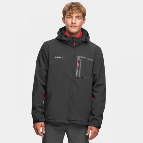 Kurtka Softshell Alpinus Stenshuvud czarna BR43371