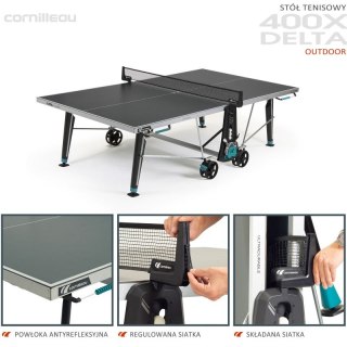 Stół tenisowy Cornilleau 400X Delta outdoor szary