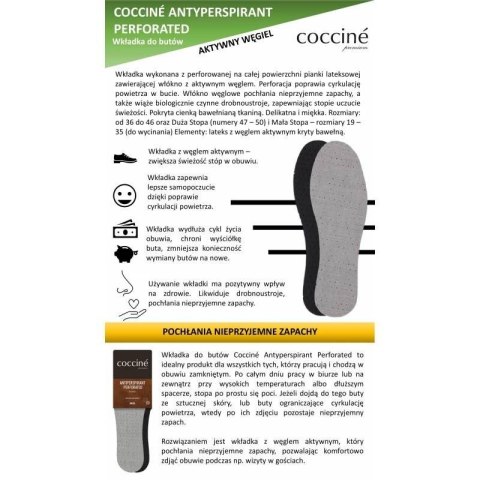 Wkładki do butów Coccine Antiperspirant Perforated DA0213