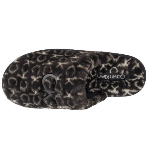 Kapcie Calvin Klein Slipper Mule Fur Mono W HW0HW00536-0GK Kapcie Calvin Klein Slipper Mule Fur Mono W HW0HW00536-0GK