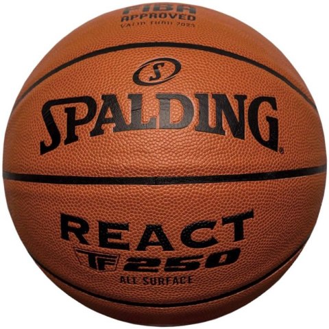 Piłka do koszykówki Spalding React TF-250 Logo Fiba 76967Z Piłka do koszykówki Spalding React TF-250 Logo Fiba 76967Z