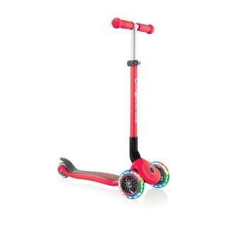 Hulajnoga 3-kołowa Globber Primo Foldable Lights 432-102-2 New Red