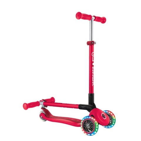 Hulajnoga 3-kołowa Globber Primo Foldable Lights 432-102-2 New Red