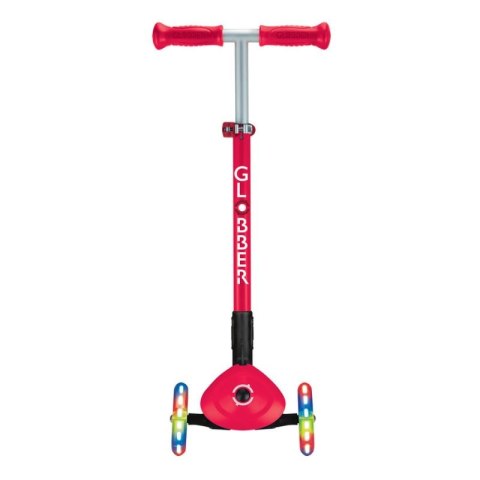 Hulajnoga 3-kołowa Globber Primo Foldable Lights 432-102-2 New Red