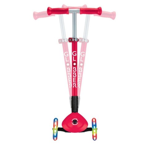 Hulajnoga 3-kołowa Globber Primo Foldable Lights 432-102-2 New Red