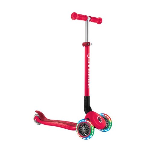 Hulajnoga 3-kołowa Globber Primo Foldable Lights 432-102-2 New Red