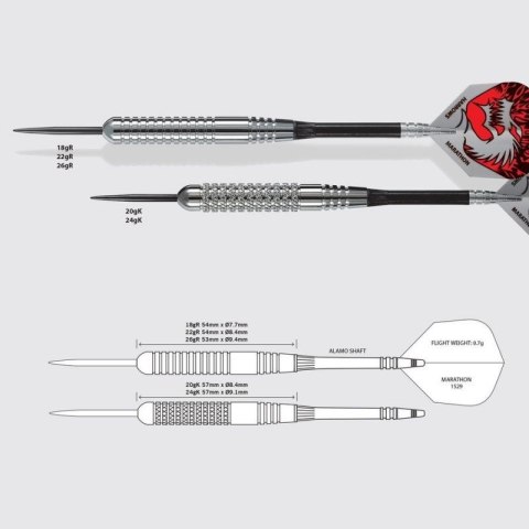 Rzutki Harrows Silver Arrows Steeltip HS-TNK-000013162 Rzutki Harrows Silver Arrows Steeltip HS-TNK-000013162