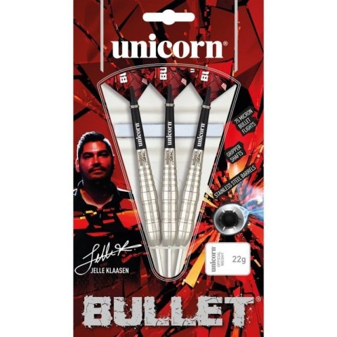 Rzutki steel tip Unicorn Bullet Stainless Steel- Jelle Klaasen 20g:27530|22g:27531|24g:27532 Rzutki steel tip Unicorn Bullet Stainless Steel- Jelle Klaasen 20g:27530|22g:27531|24g:27532